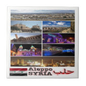 zSY003 collage of ALEPPO，シリア，アジア， タイル (正面)