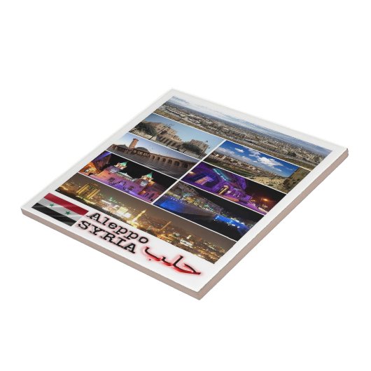 zSY003 collage of ALEPPO，シリア，アジア， タイル (側面)