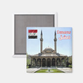 zSY008 TEKKIYE MOSQUE in DAMASCUS，シリア，冷蔵庫 マグネット (正面/裏面)