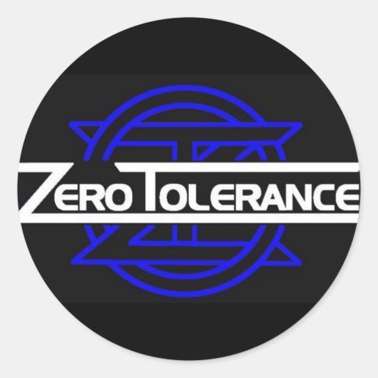 ZTブルーステッカー ラウンドシール (正面)