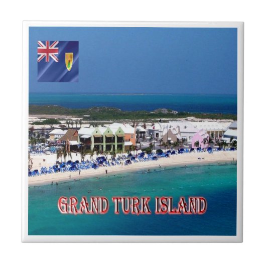 zTC005 GRAND TURK ISLAND, Turks and Caicos, タイル (正面)
