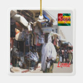 zTG004 LOME' Togo,アフリカ, セラミックオーナメント (裏面)