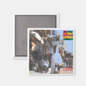 zTG004 LOME' Togo，アフリカ，冷蔵庫 マグネット (正面/裏面)