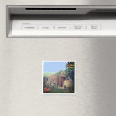 zTG008 TOGO, Taberma House，アフリカ，冷蔵庫 マグネット (インサイチュ (食洗機))