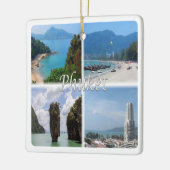 zTH004 PHUKET，タイ，アジア， セラミックオーナメント (左)