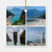 zTH004 PHUKET，タイ，アジア， セラミックオーナメント (裏面)