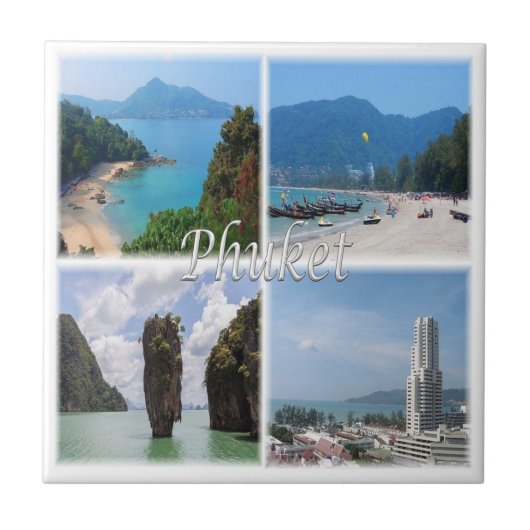 zTH004 PHUKET，タイ，アジア， タイル (正面)