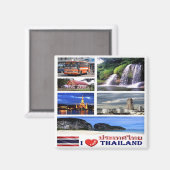 zTH006 i love THAILAND potpoourri，アジア，冷蔵庫 マグネット (正面/裏面)