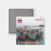 zTH015 KO SAMET NEAR RAYONG，タイ，冷蔵庫 マグネット (正面/裏面)