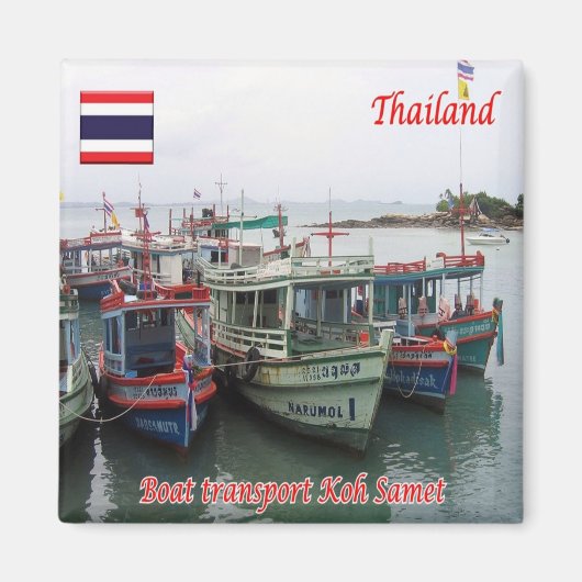 zTH015 KO SAMET NEAR RAYONG，タイ，冷蔵庫 マグネット (正面)