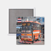zTH027 BUS in RAYONG,タイ,アジア,冷蔵庫 マグネット (正面/裏面)