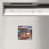 zTH027 BUS in RAYONG,タイ,アジア,冷蔵庫 マグネット (インサイチュ (食洗機))
