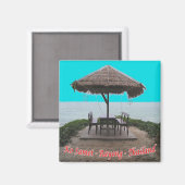 zTH033 RAYONG Ko Samet Rayong，タイ，冷蔵庫 マグネット (正面/裏面)