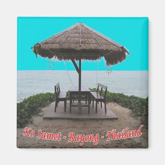 zTH033 RAYONG Ko Samet Rayong，タイ，冷蔵庫 マグネット (正面)