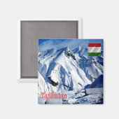 zTJ004 MINING – タジキスタン、アジア、冷蔵庫 マグネット (正面/裏面)