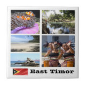 zTL003 EAST TIMOR COLLAGE TIMOR-LESTE、 タイル (正面)