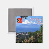 zTL006 DILI、東ティモール、アジア、冷蔵庫 マグネット (正面/裏面)