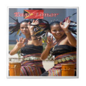 zTL007 TIMORESE DANCERS, East Timor,アジア, タイル (正面)