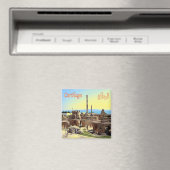 zTN003 CARTHAGE、チュニジア、アフリカ、冷蔵庫 マグネット (インサイチュ (食洗機))