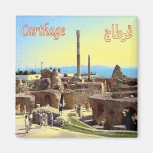 zTN003 CARTHAGE、チュニジア、アフリカ、冷蔵庫 マグネット