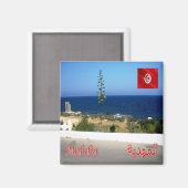 zTN011 MAHDIA,チュニジア,アフリカ,冷蔵庫 マグネット (正面/裏面)