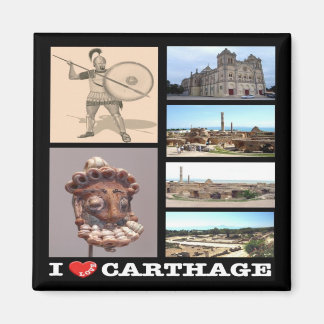 zTN016 CARTHAGE I Love,モザイク,チュニジア,冷蔵庫 マグネット