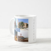 zTN017 DJERBA，モザイク，チュニジア，アフリカ， コーヒーマグカップ (正面左)