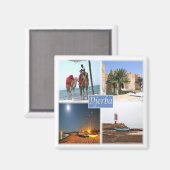 zTN017 DJERBA, Mosaic, Tunisia, Africa, Fridge マグネット (正面/裏面)