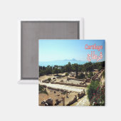 zTN022カルタゴ，遺跡，チュニジア，アフリカ，冷蔵庫 マグネット (正面/裏面)