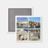 zTR004トルコ、ヨーロッパ、冷蔵庫 マグネット (正面/裏面)