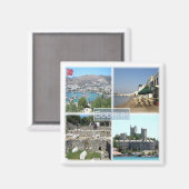 zTR005 BODRUM、トルコ、ヨーロッパ、冷蔵庫 マグネット (正面/裏面)