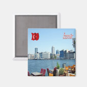 zTR007 SMYRNA、トルコ、ヨーロッパ、冷蔵庫 マグネット (正面/裏面)