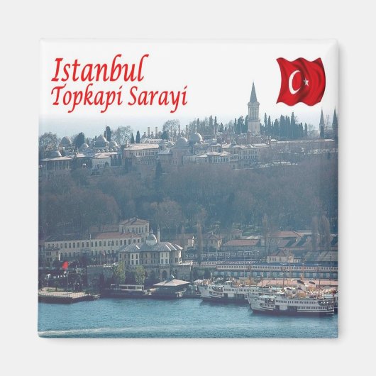 zTR009 ISTANBUL TOPKAPI,トルコ,ヨーロッパ,冷蔵庫 マグネット (正面)