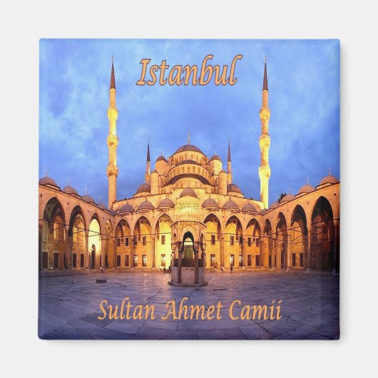 zTR010 ISTANBUL SULTANAHMET CAMII，トルコ，冷蔵庫 マグネット (正面)