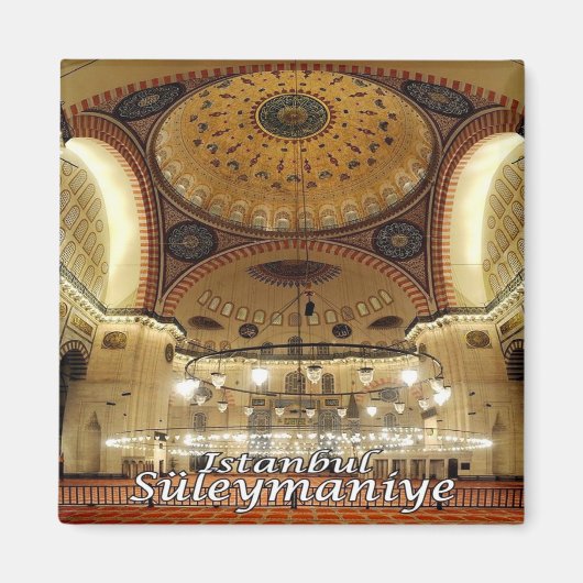 zTR017 BASILICA SULEIMAN，イスタンブール，トルコ，冷蔵庫 マグネット (正面)