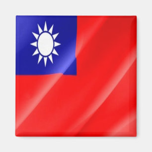 zTW002台湾国旗、台湾フォルモサ、冷蔵庫 マグネット
