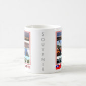 zTW009 TAIPEI, Mosaic, Taiwan Formosa コーヒーマグカップ (中央)