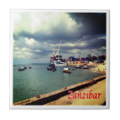 zTZ007 ZANZIBAR,フェリードッキング,タンザニア, タイル (正面)
