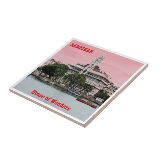 zTZ008 ZANZIBAR, House of Wonders, Tanzania, タイル (側面)