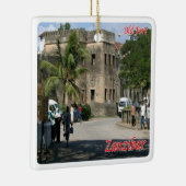 zTZ009 ZANZIBAR,旧砦,タンザニア,アフリカ, セラミックオーナメント (右)