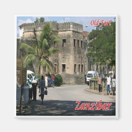 zTZ009 ZANZIBAR, Old Fort,Tanzania, Africa, Fridge マグネット (正面)