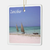 zTZ015 ZANZIBAR,タンザニア,アフリカ, セラミックオーナメント (左)