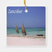 zTZ015 ZANZIBAR,タンザニア,アフリカ, セラミックオーナメント (正面)