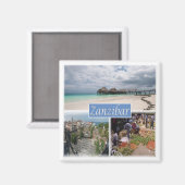 zTZ017 ZANZIBAR,モザイク,タンザニア,アフリカ,冷蔵庫 マグネット (正面/裏面)