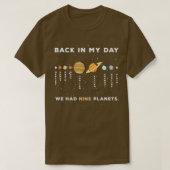 Zu meiner Zeit hatten wir NINE Planets Gift Physi Tシャツ (デザイン正面)