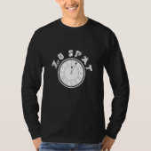 Zu Spät  Clock  Dial   Pensioner Sayings Tシャツ (正面)