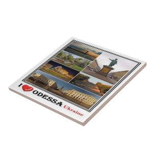 zUA003 ODESSA I LOVE,ウクライナ,ヨーロッパ,冷蔵庫馬 タイル