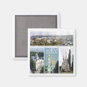 zUA006 KIEV，ウクライナ，ヨーロッパ，冷蔵庫 マグネット (正面/裏面)
