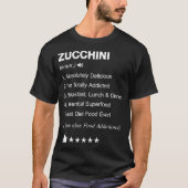 Zucchini Definition Meaning gourmet  Tシャツ (正面)