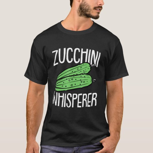 Zucchini Fathers Day Gardening Vegetarian Dad Papa Tシャツ (正面)